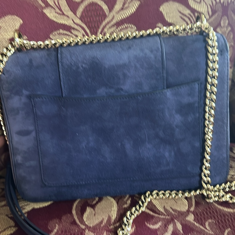 Roger Vivier Suede Viv’ Choc Shoulder Bag - Picture 5 of 9